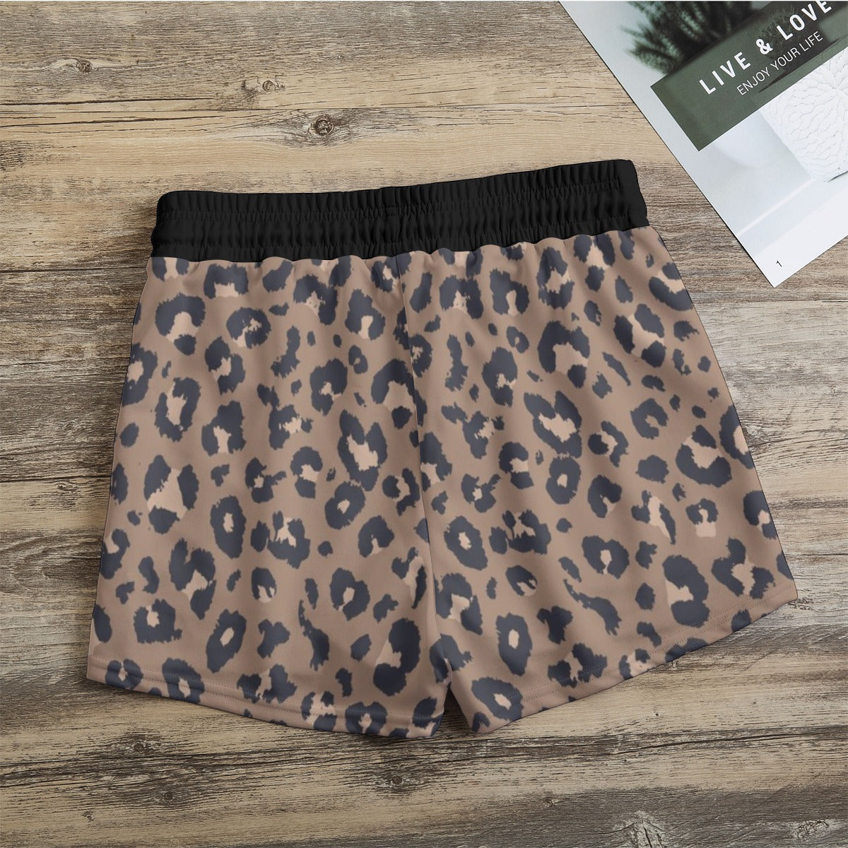 Vintage Leopard Casual Shorts