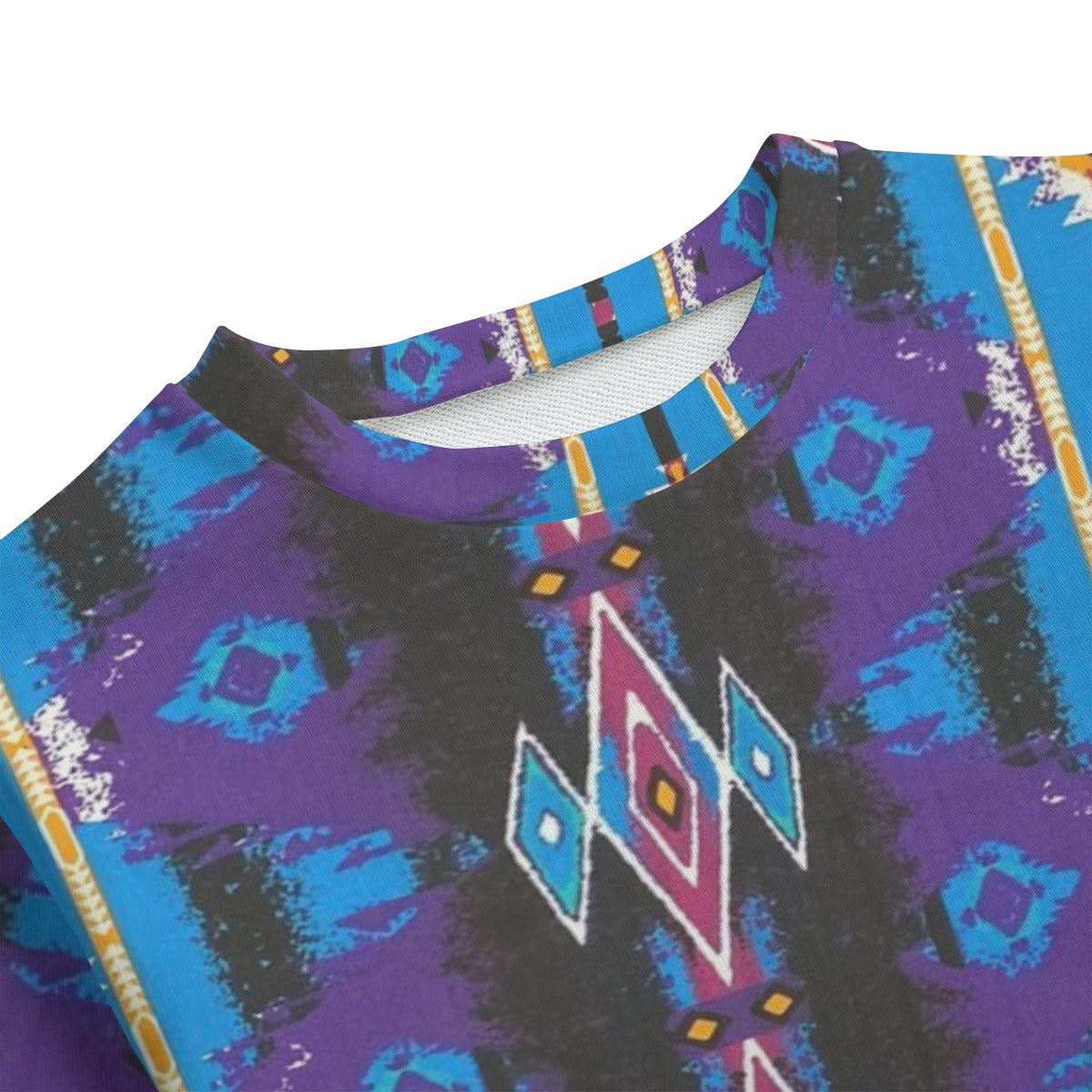90's Aztec Kid's Round Neck Sweatshirt