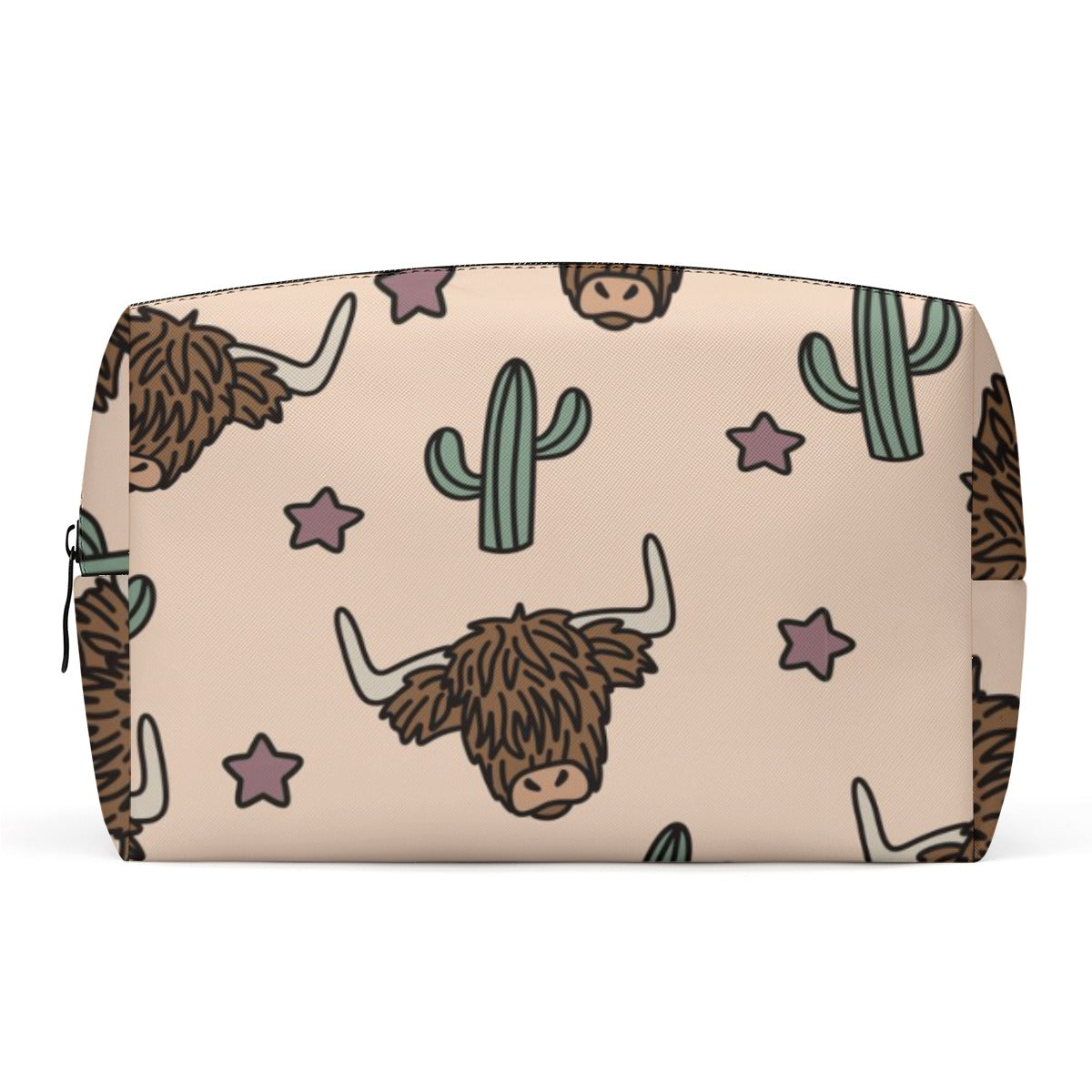 Highland Cactus Stars PU Cosmetic Bag