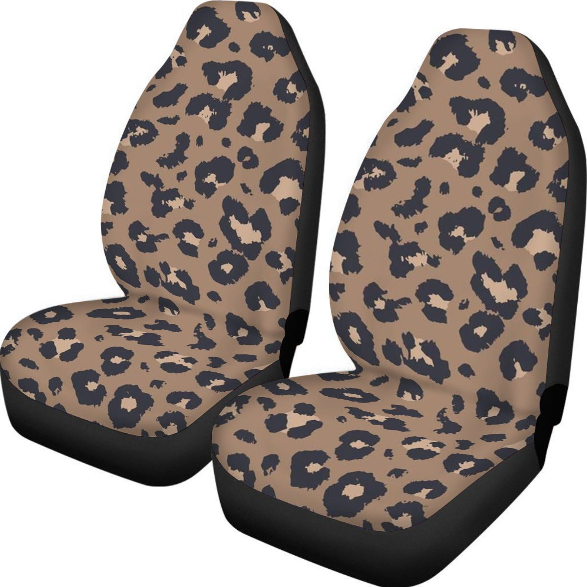 Vintage Leopard Universal Car Seat Cover With Thickened Back