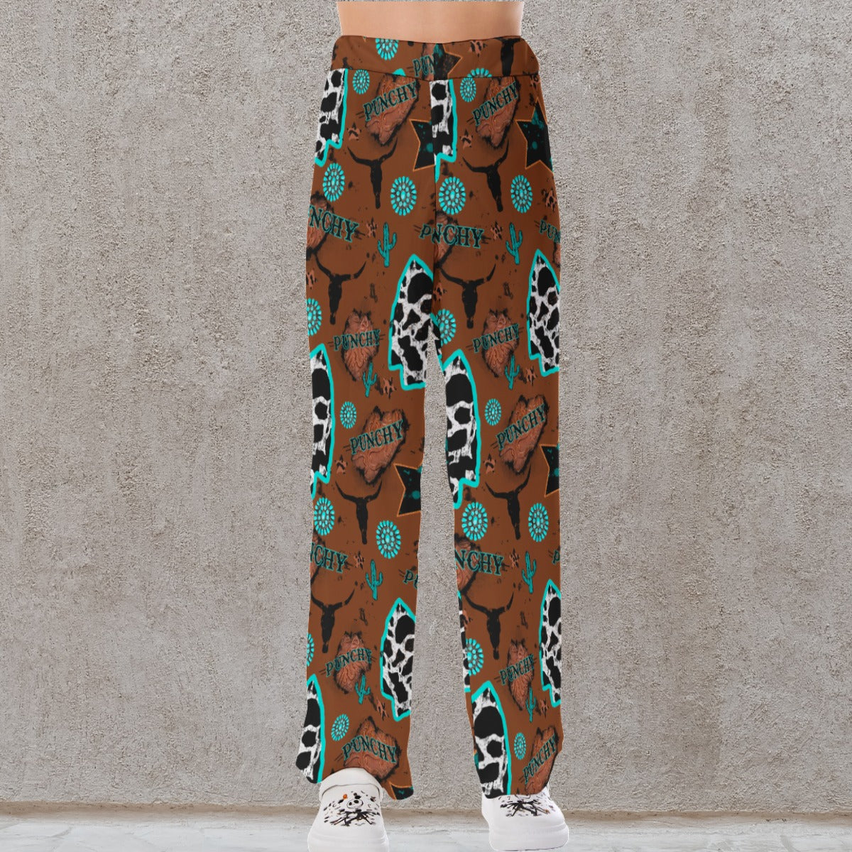 PRE ORDER Cowhide Arrowhead Punchy Collage Women's Pajama Pants