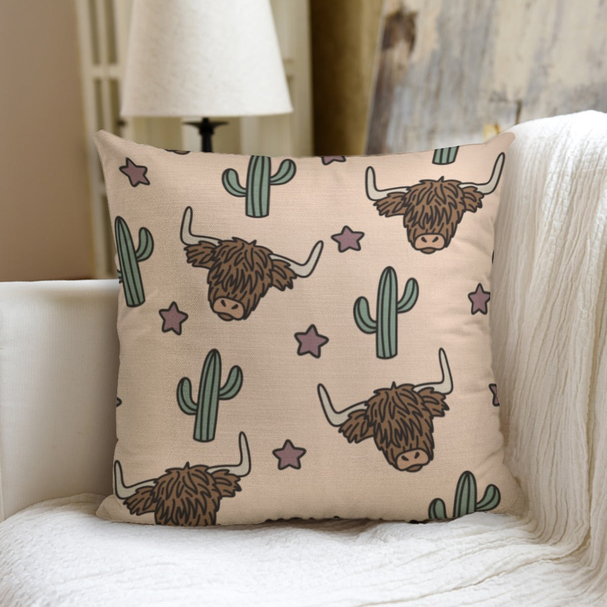 Highland Cactus Stars couch pillow with pillow Inserts