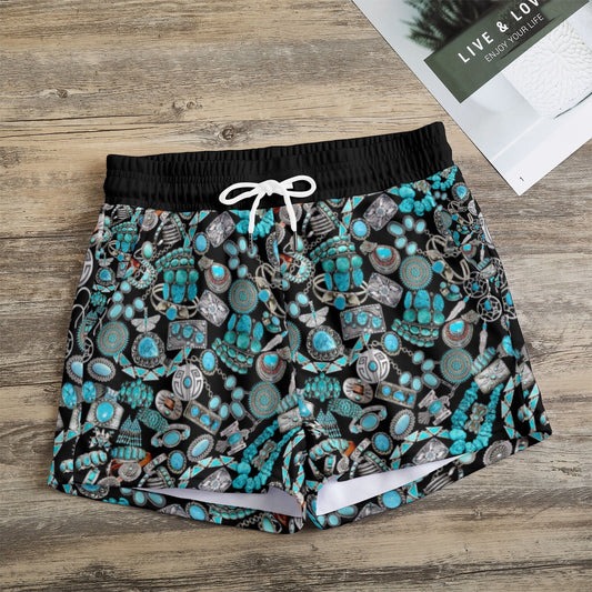 Turquoise Lover Casual Shorts