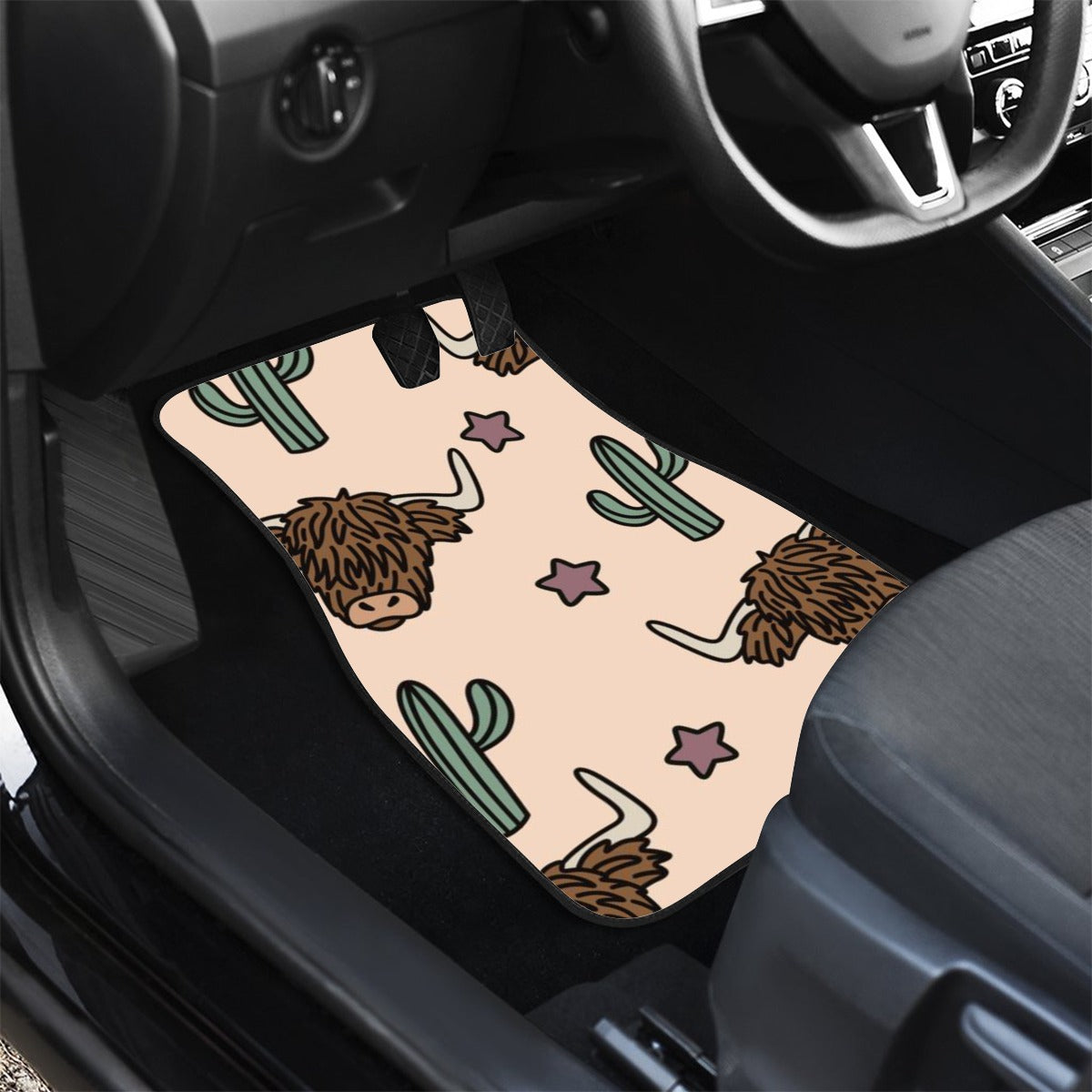 Highland Cactus Stars Front row car mats (2pcs)