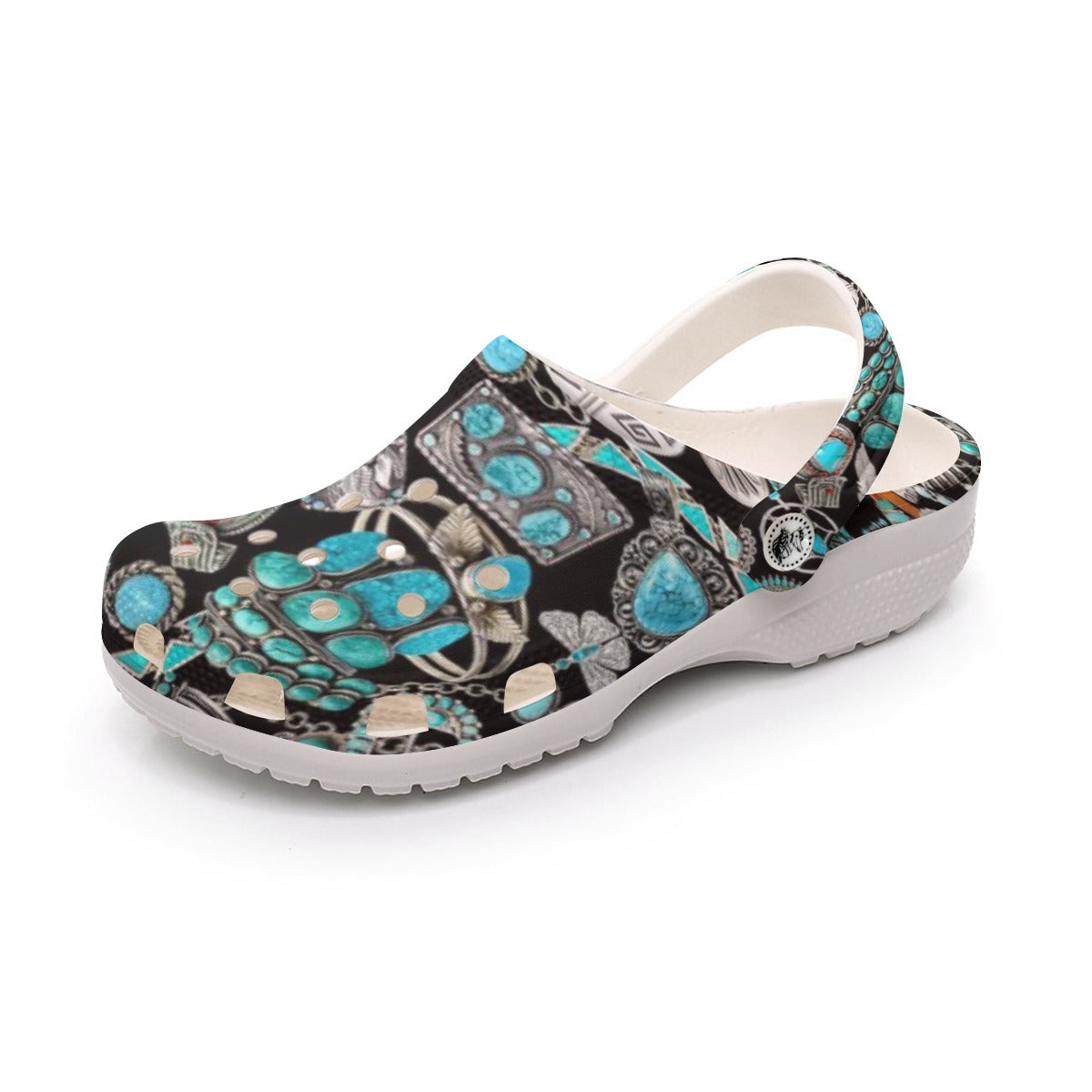 Turquoise Lovers Women's Classic Clogs