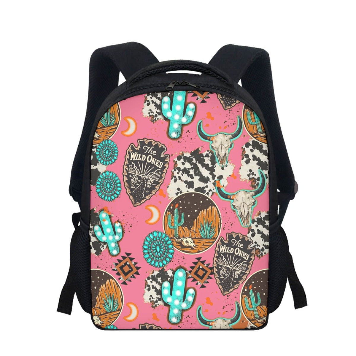 Pink Western Collage Backpack