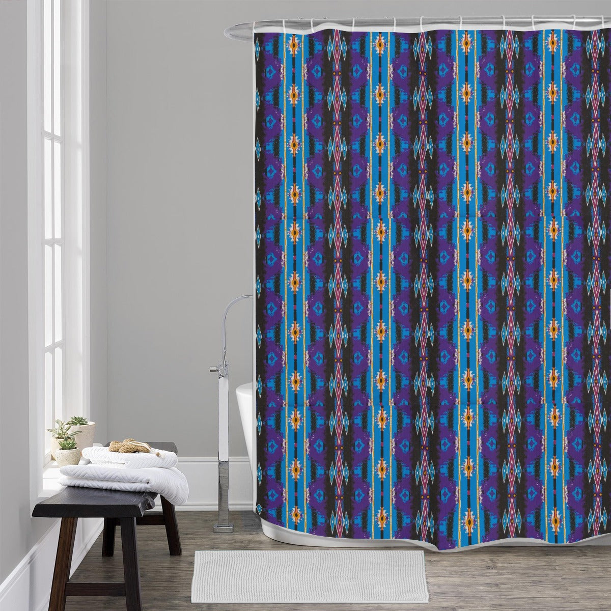 90's Aztec Shower Curtains