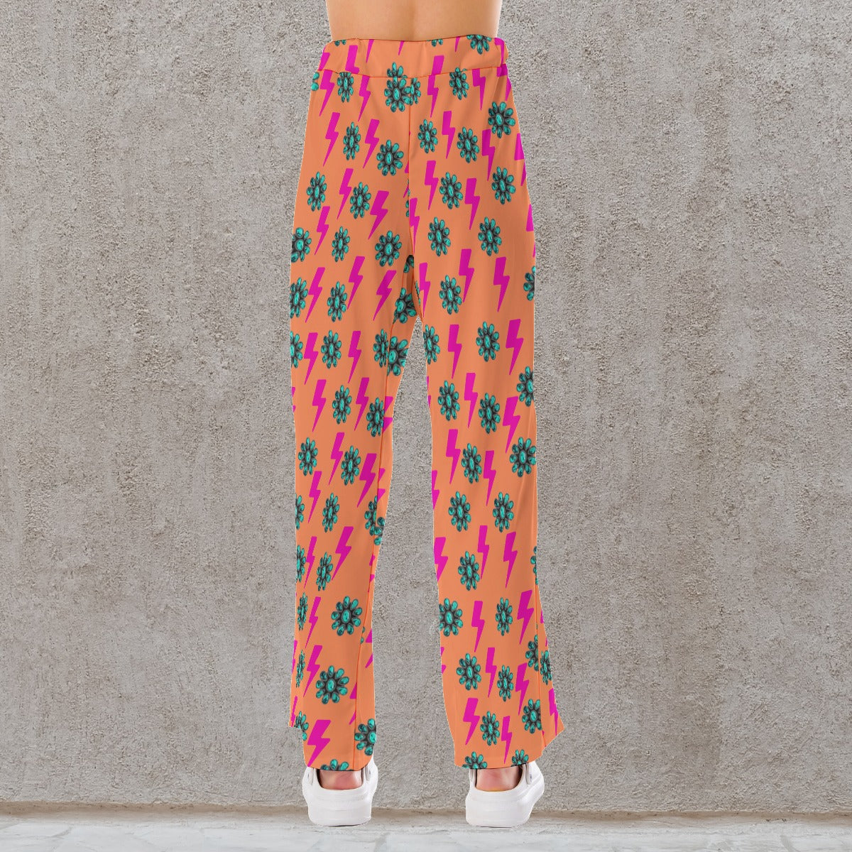 PRE ORDER Orange & Pink Lightening Strike Squash Women's Pajama Pants