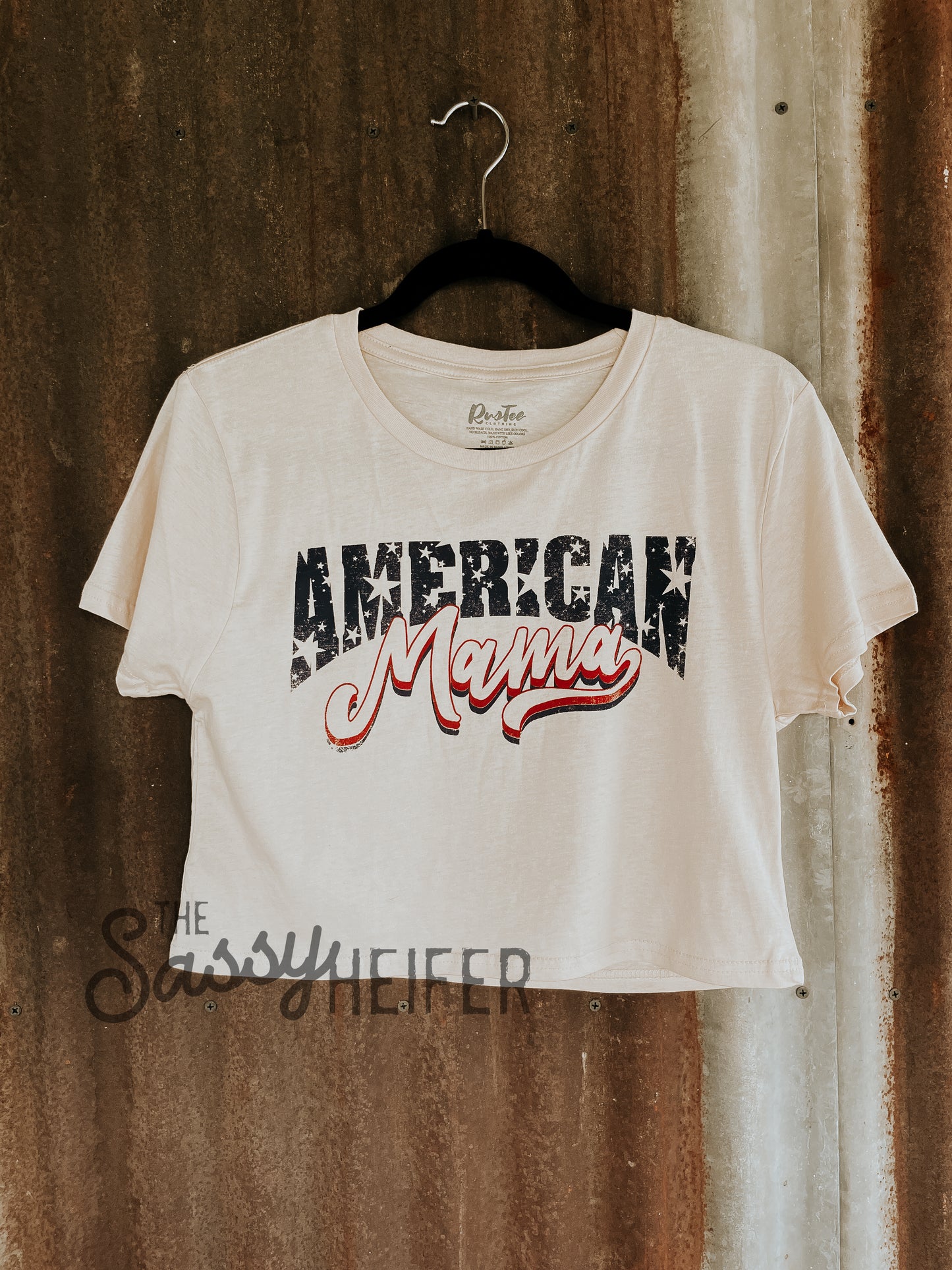 Dust Cropped American Mama Graphic Tee